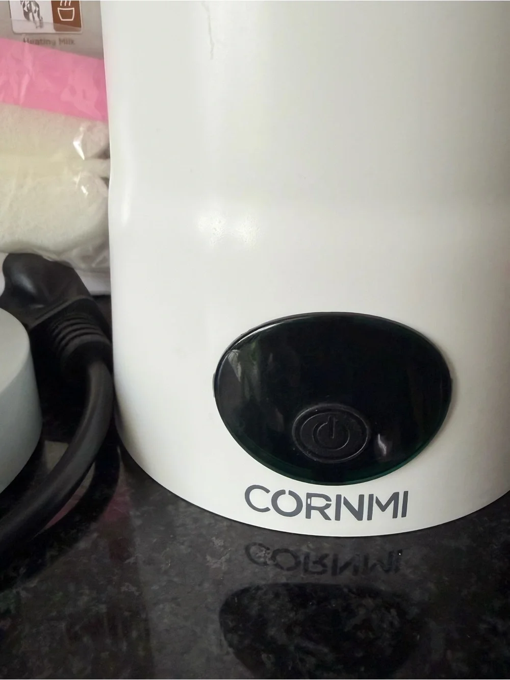 White Automatic Electric Milk Frother